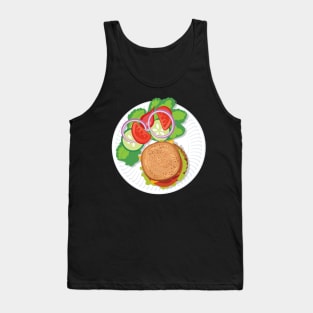 Burger and Veggies Tank Top